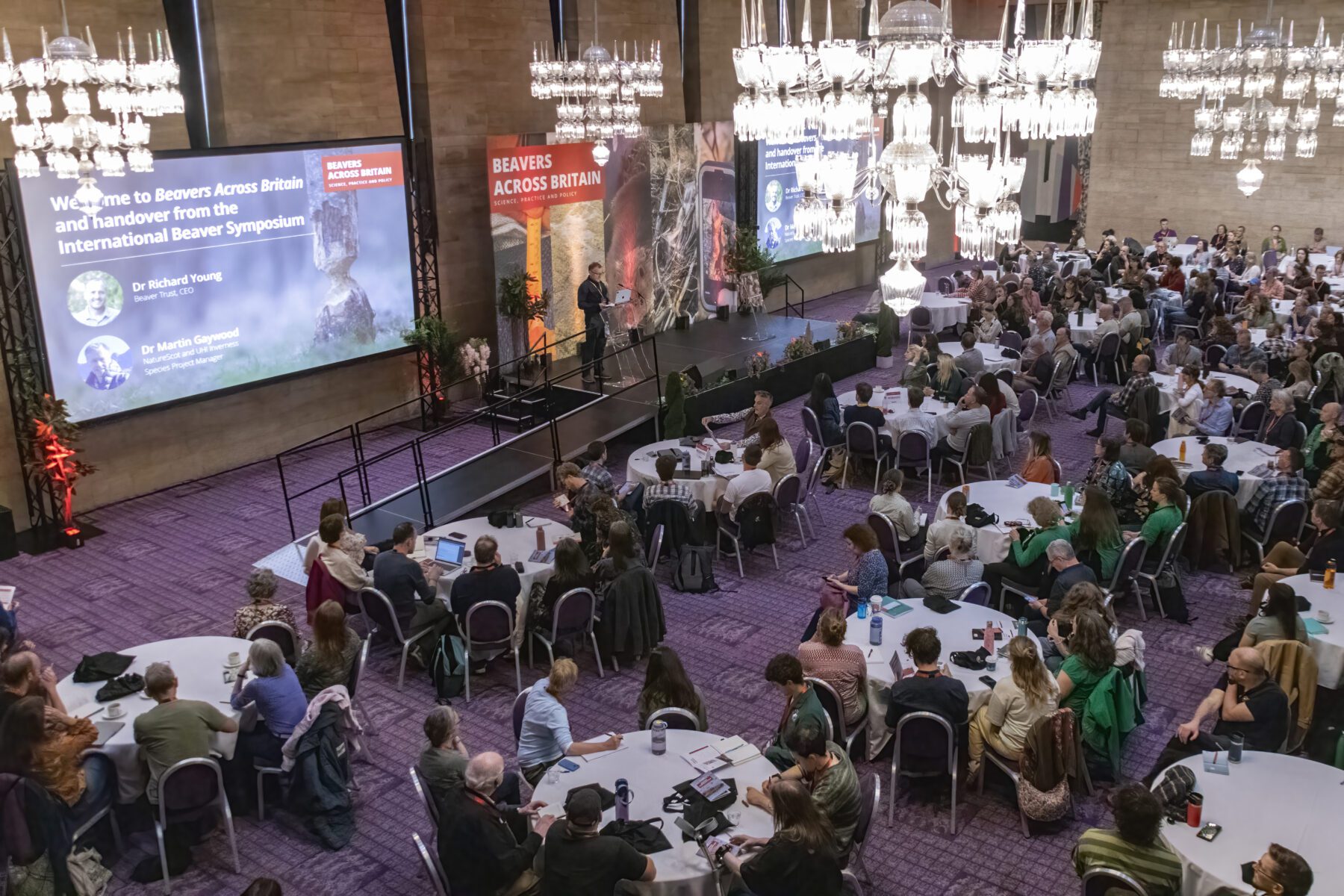 Dr Richard Young, CEO of Beaver Trust, opening the Beavers Across Britain 2026 conference © Beaver Trust